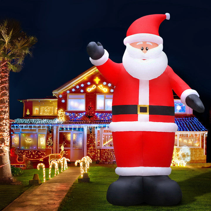 Jingle Jollys Christmas Inflatable Santa 5M Illuminated Decorations