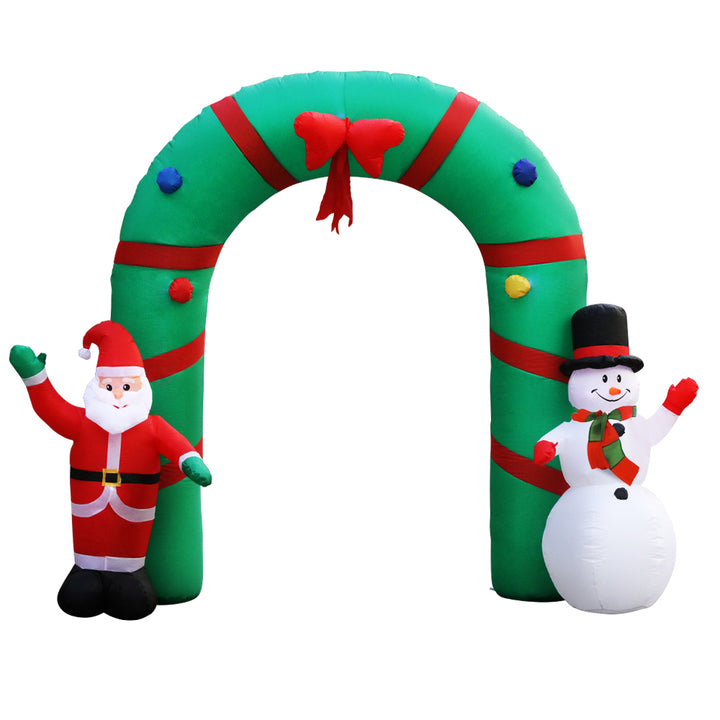 Jingle Jollys Christmas Inflatable Archwary 2.8M Illuminated Decorations