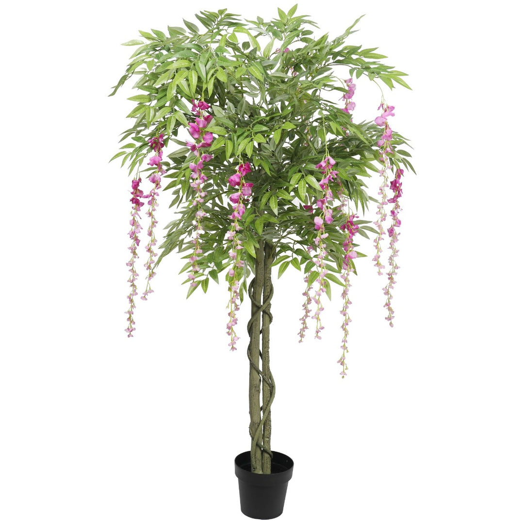 Pink Flowering Artificial Wisteria 180cm