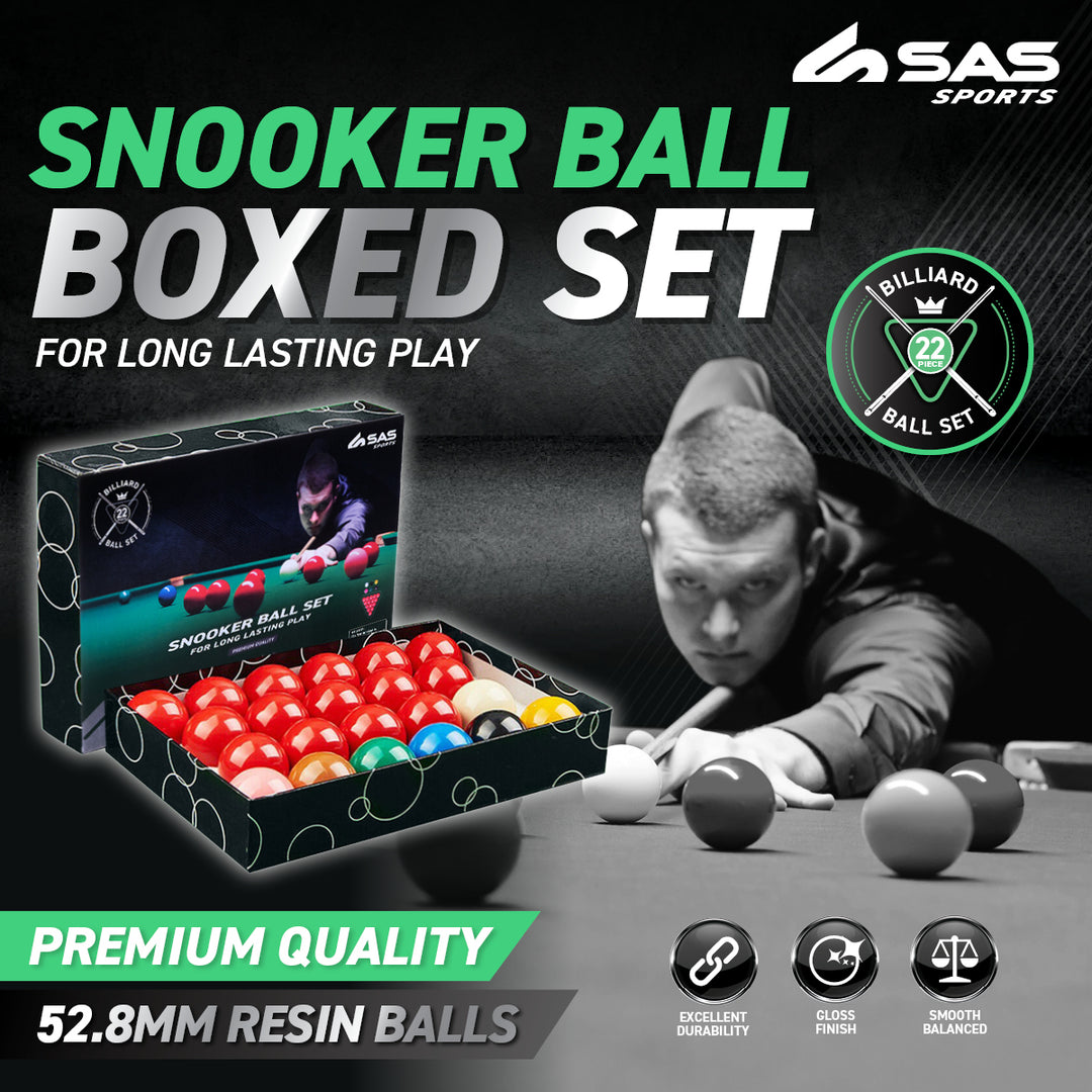 SAS Sports Snooker Ball Boxed Set Premium Quality &amp; Durability Gloss Finish